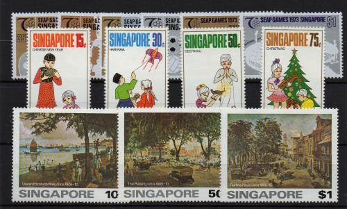 Singapur nº 134/7,182/7,253/5.