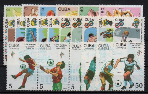 Cuba. Yvert Nº 2107/12,2988/97,3001/6.