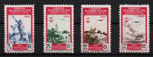 Marruecos Español nº 378/81. Año 1953