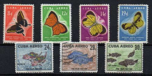 Cuba Aéreo. Yvert Nº 185/91. Fauna. 