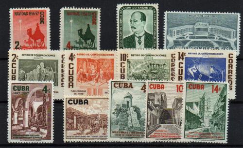 Cuba. Yvert Nº 445/6,448,450/3,460,467,470/3.