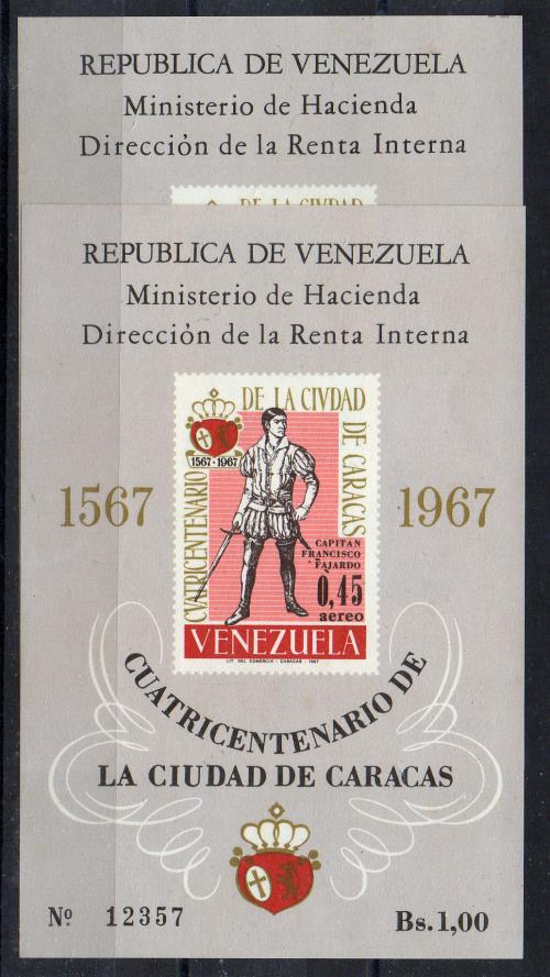 Venezuela (hoja bloque) nº 12/13.