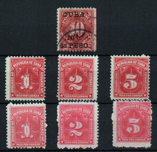 Cuba (tasas)  nº 4,5/10. Año 1899-1928.