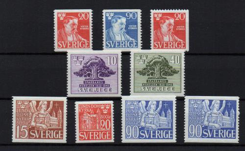 Suecia. Yvert Nº 315/6**,315a**,317/8*,319/21**.
