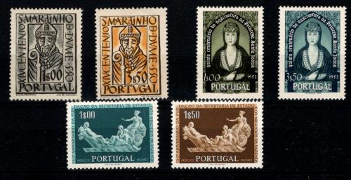 Portugal. Yvert Nº 789/90*,795/6*,805/6**.