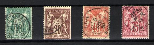 Francia nº 65,67,70/71. Año 1876