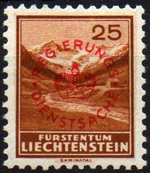 Liechtenstein (servicio) nº 16a