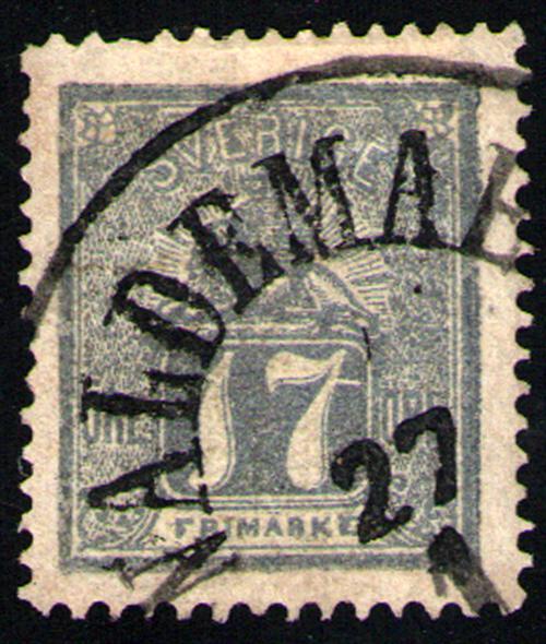 Suecia nº 13. Año 1862-66